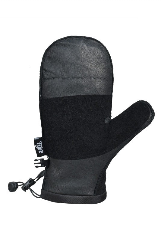 Vintage Black Suede Mitt