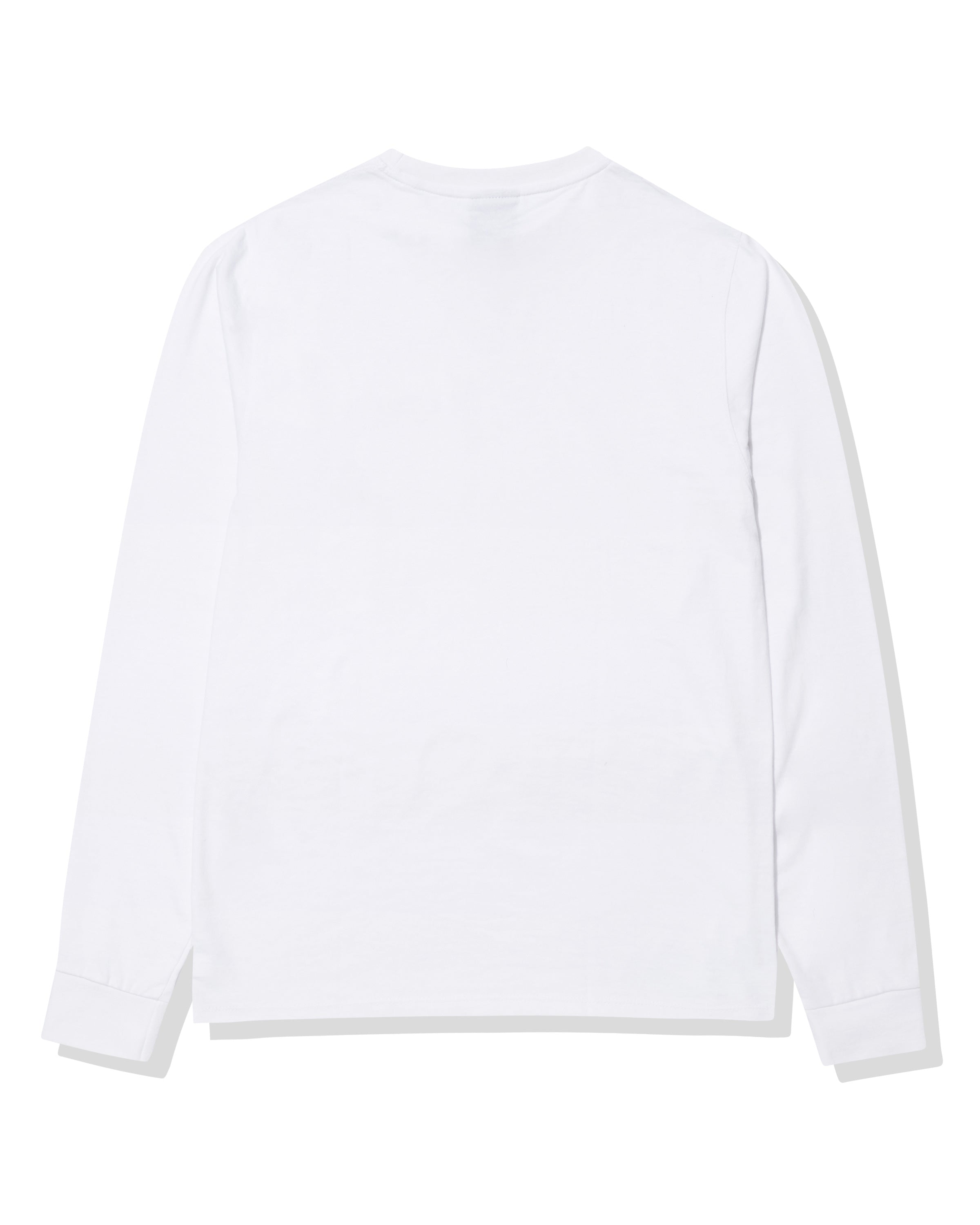 White Pocket Long Sleeve Tee