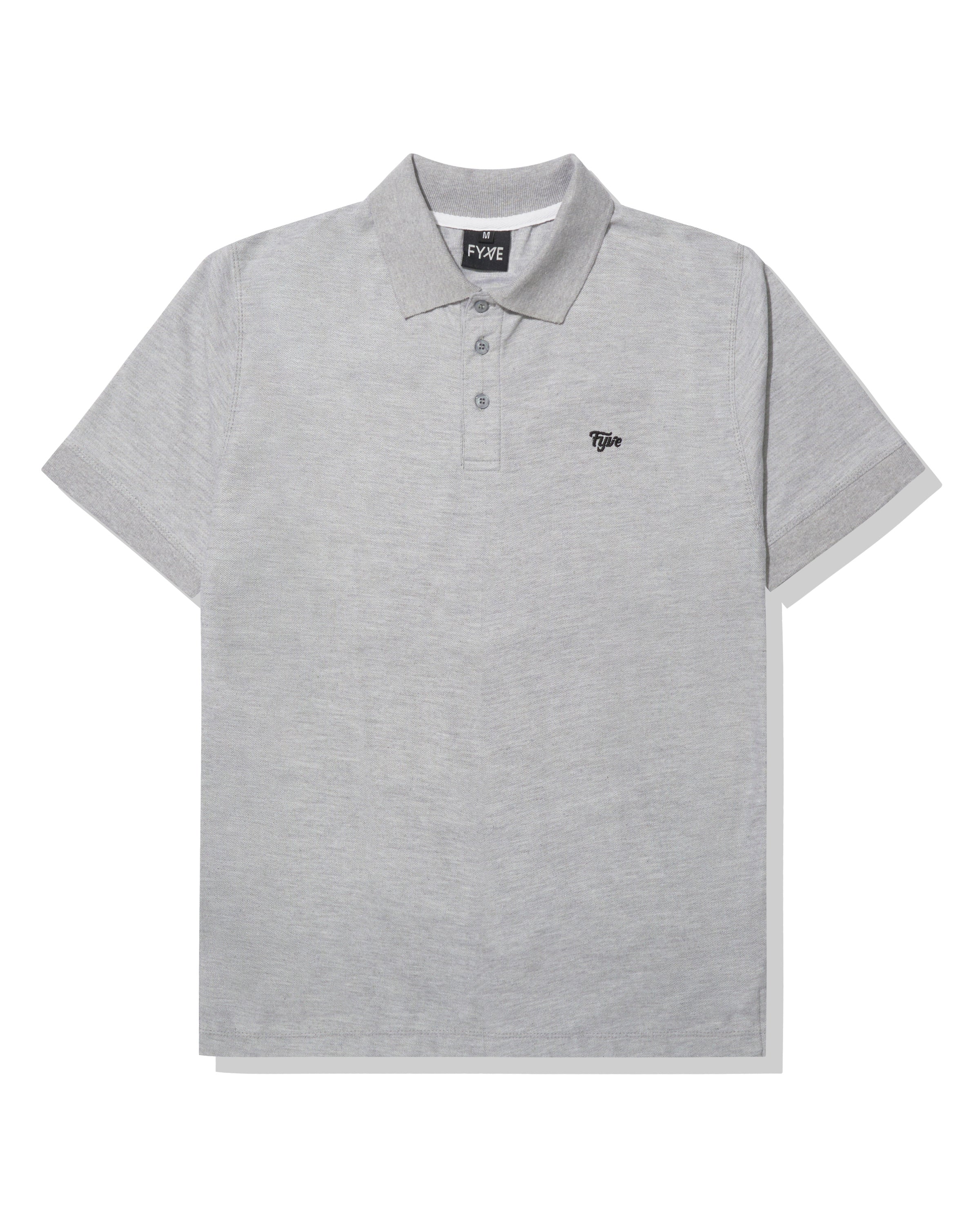 Grey Polo Short Sleeve T-Shirt