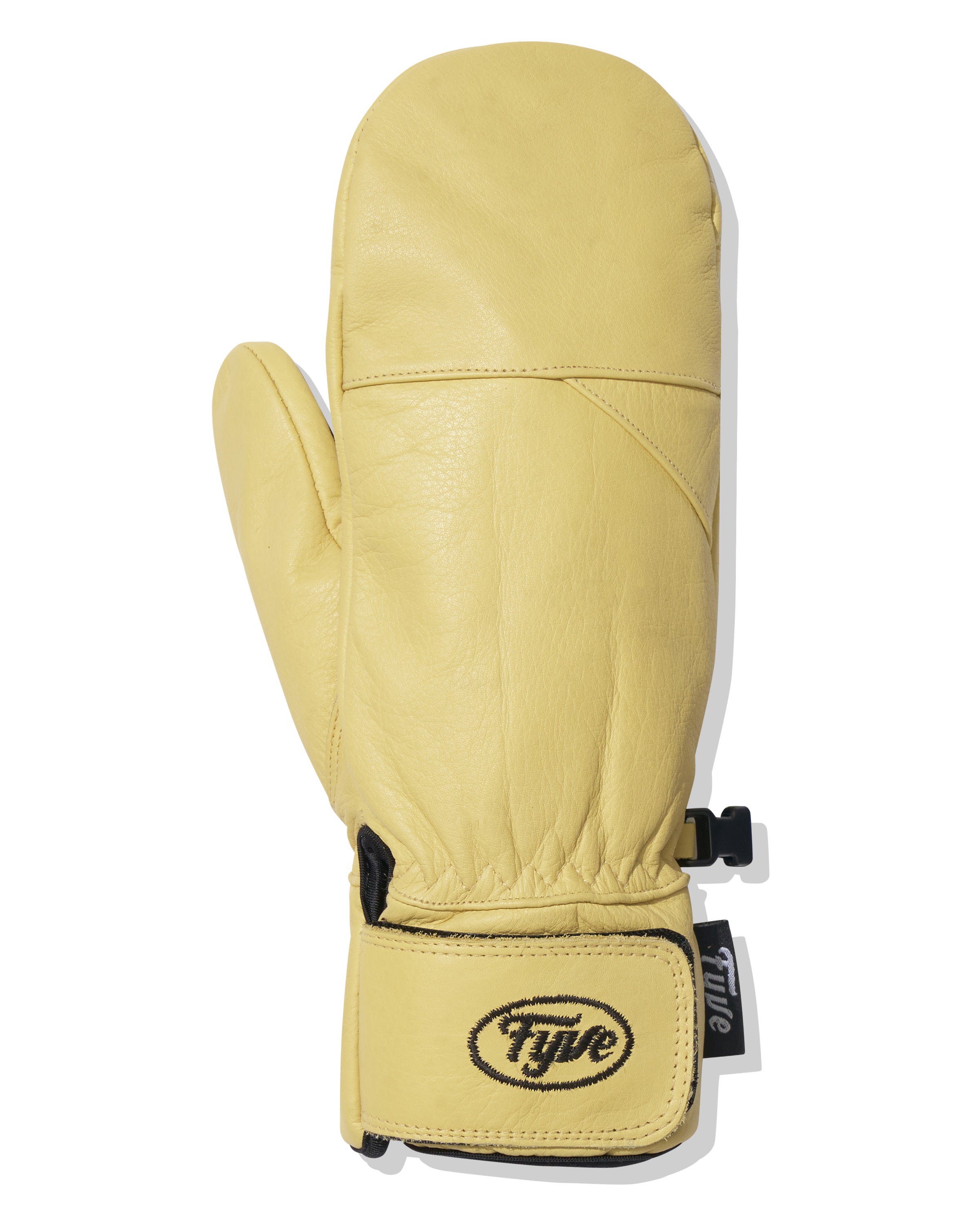 Tan Leather Mitts with Velcro Wrist