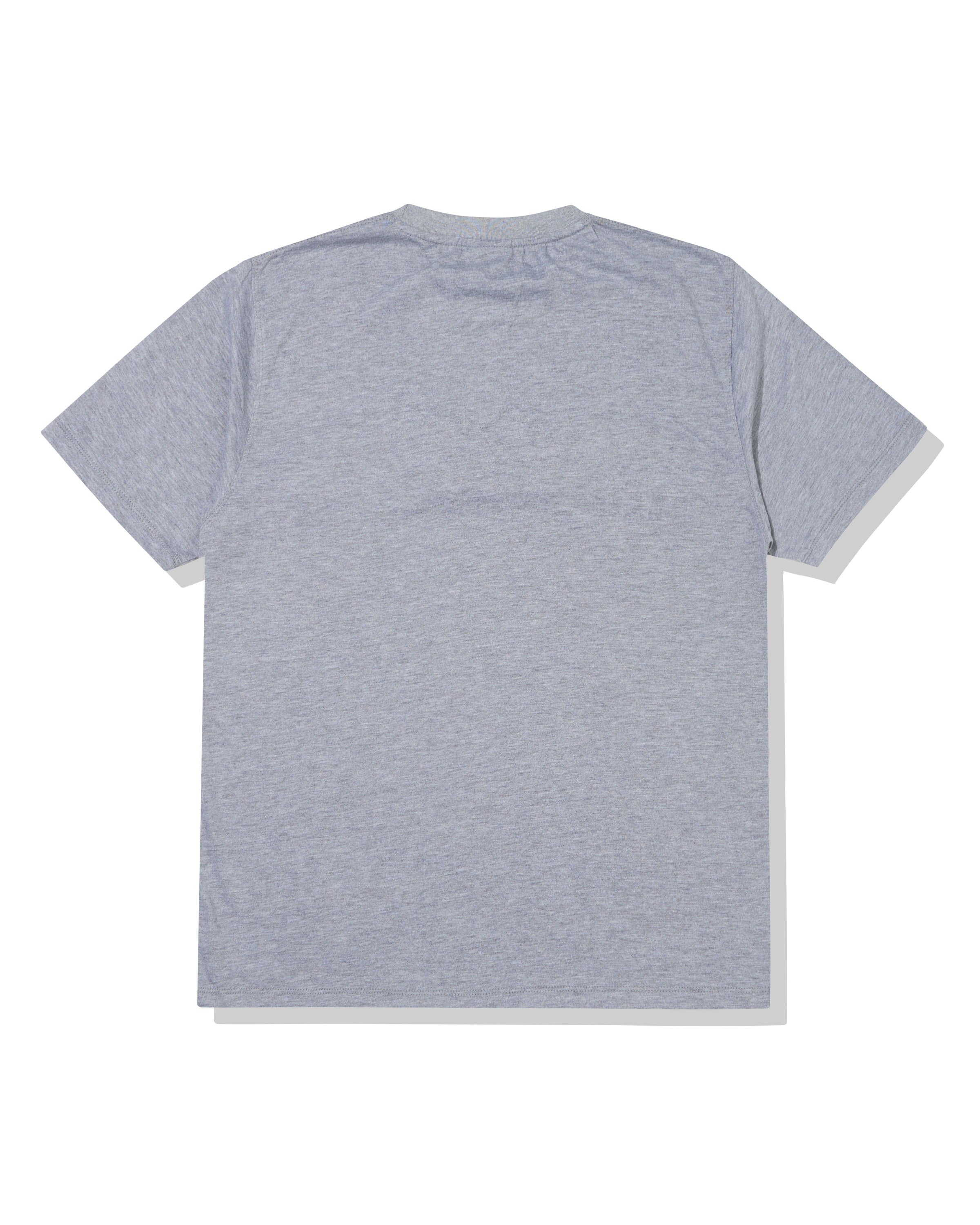 Grey Embroidered Metal Tee