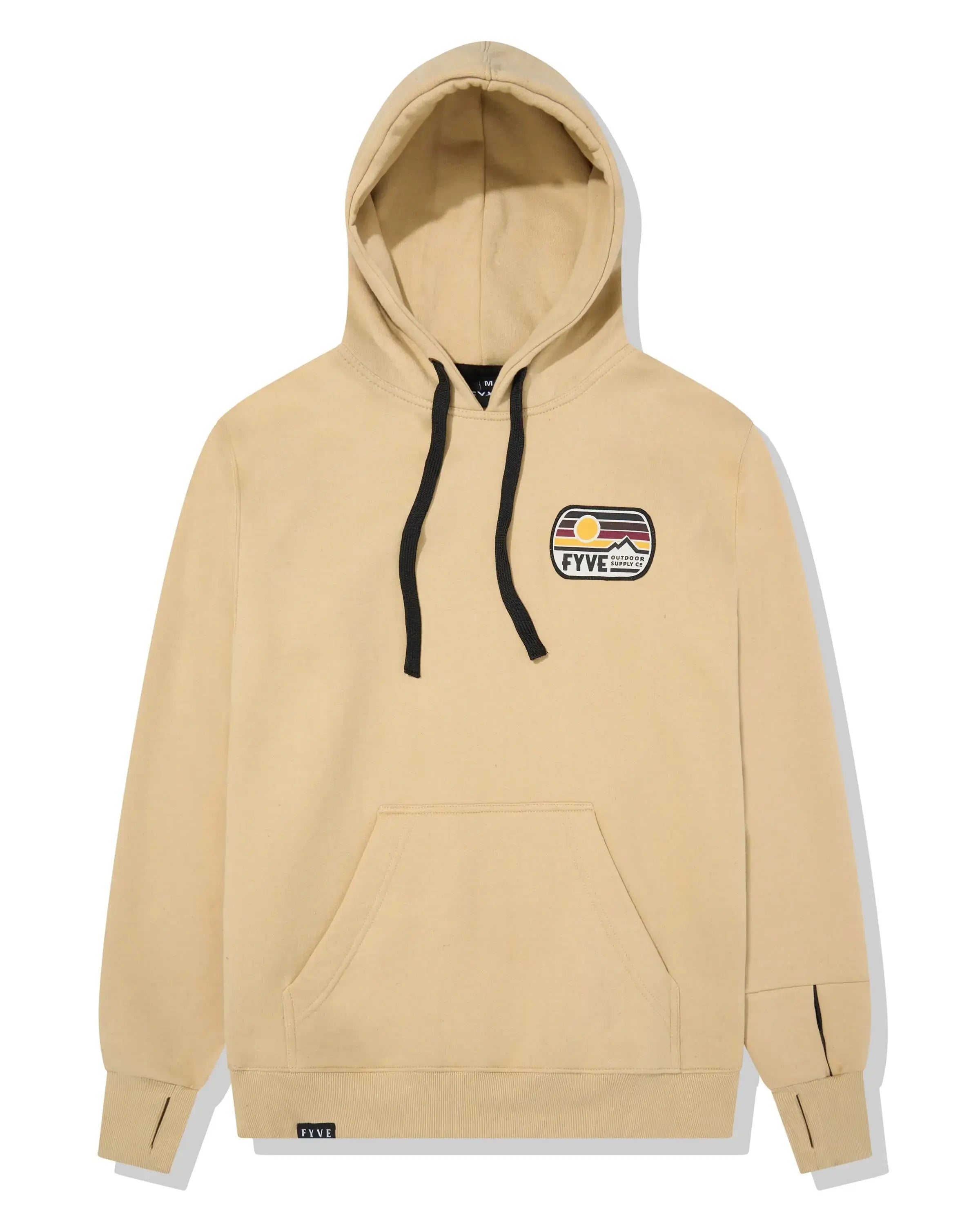 Tan Vintage Patch Hoodie