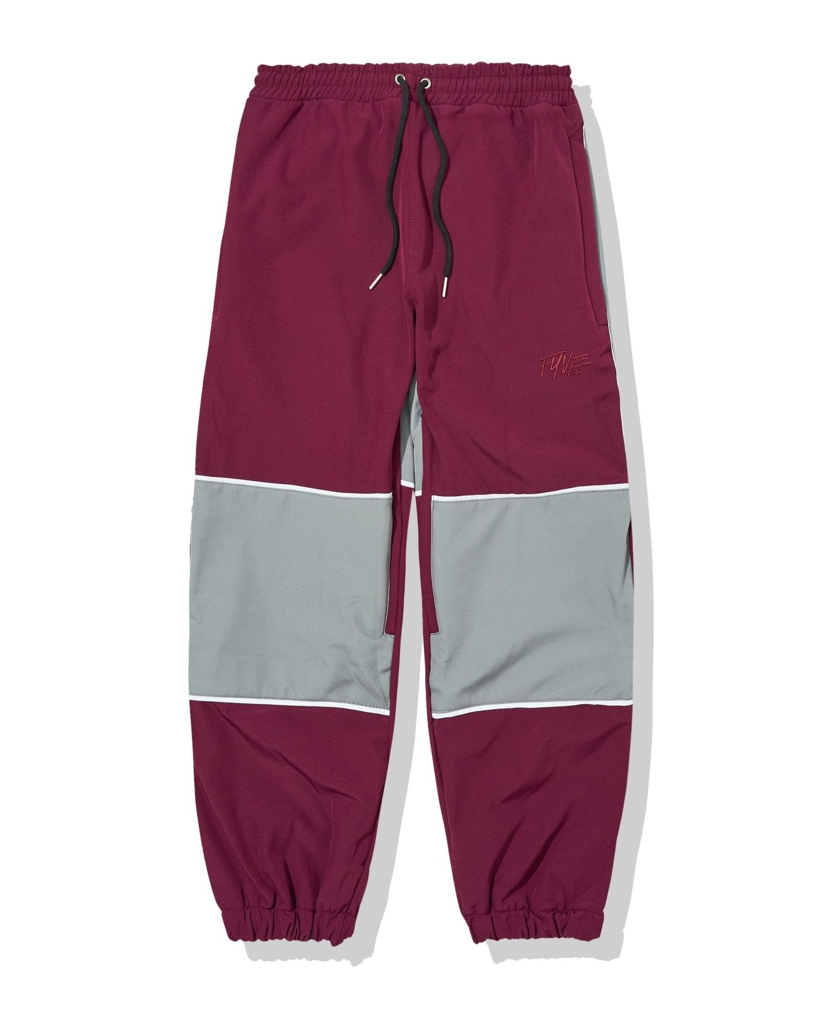 Maroon/Grey Reflective Extra Baggy + 2 inches