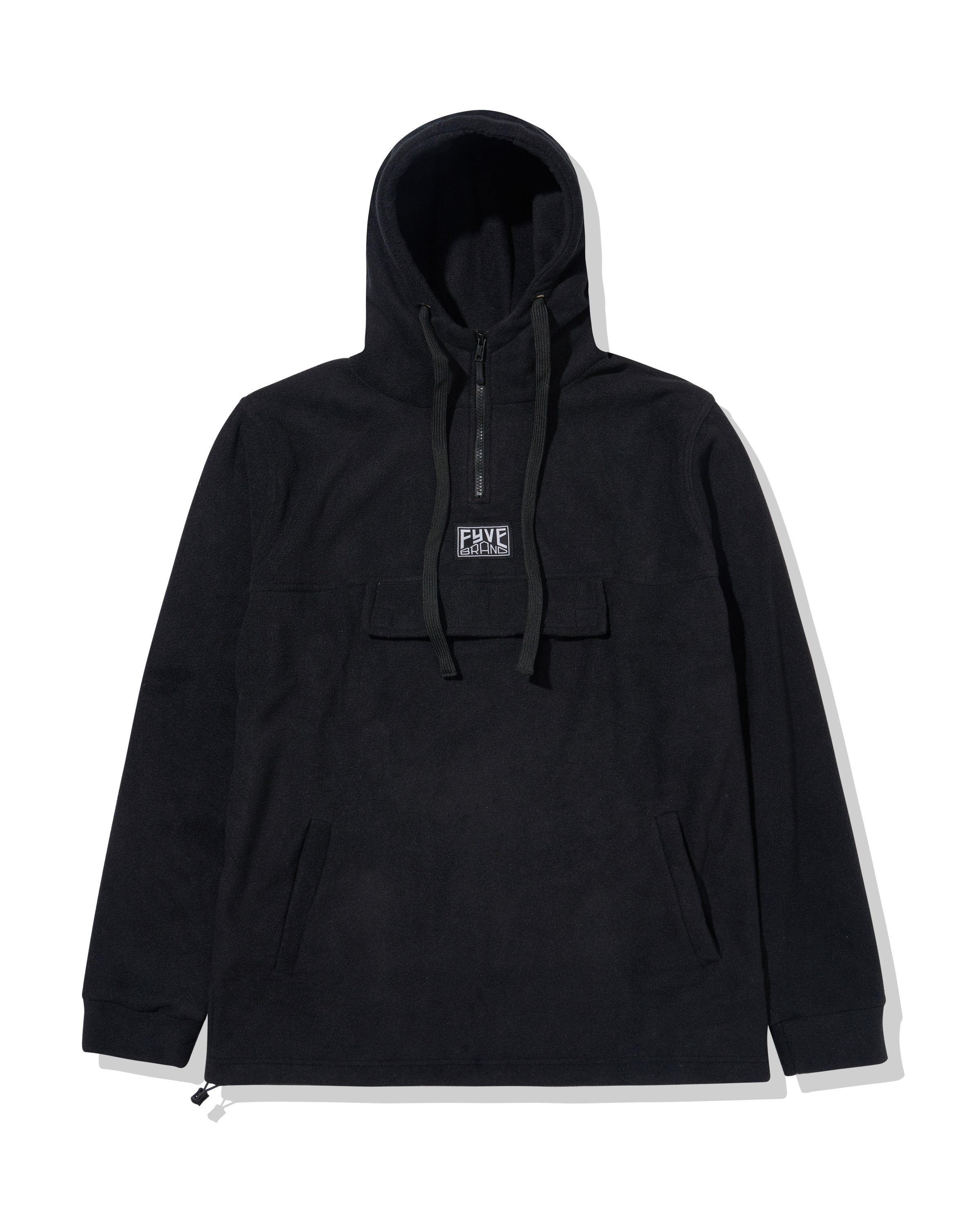 Black Classic Fleece Hoodie