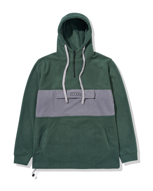 Green/Grey Fleece Hoody