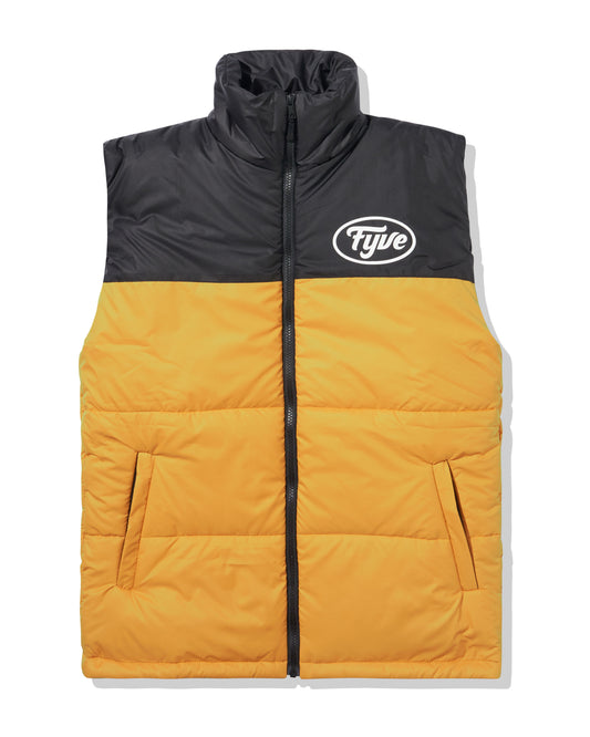 Yellow/Black Puffer Vest