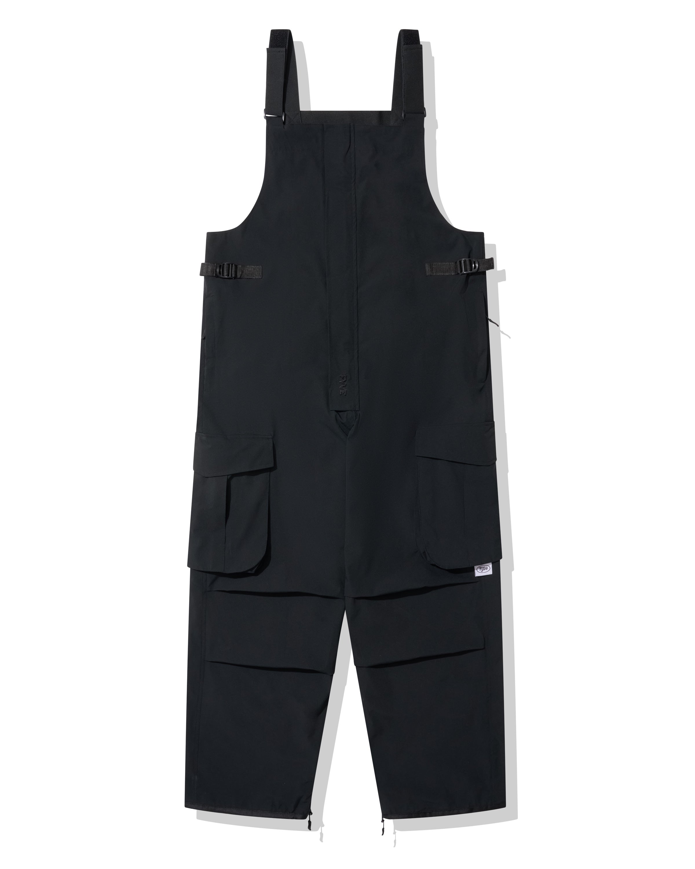Black Ripstop Cargo Bibs