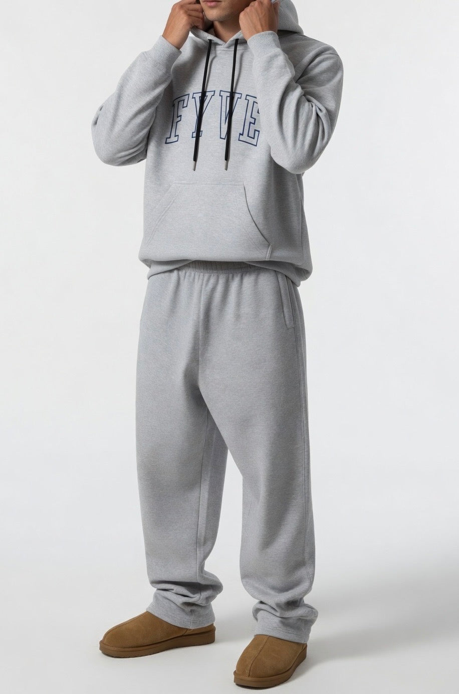 College Trackies Light Grey