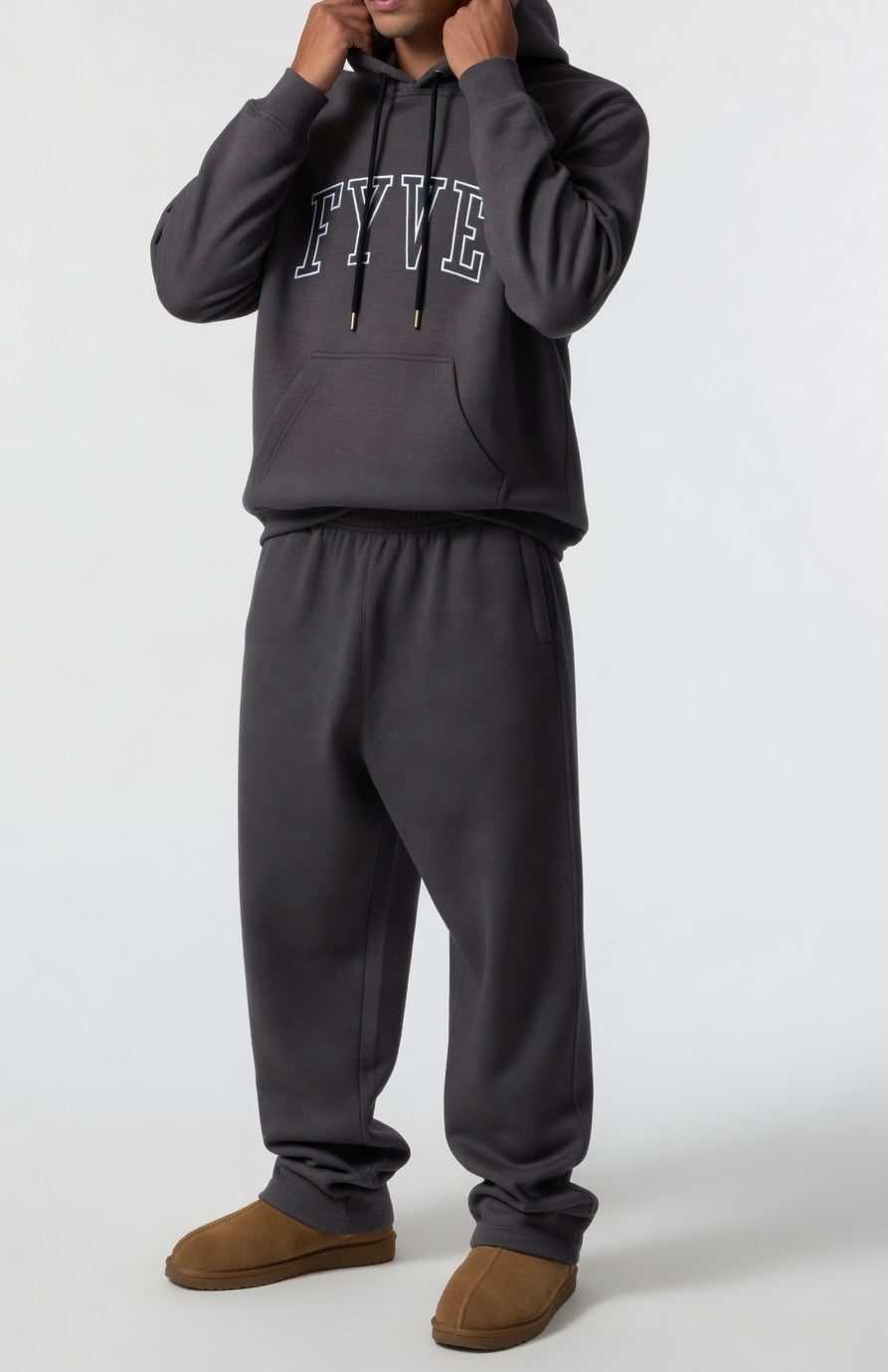 College Trackies Charcoal Grey